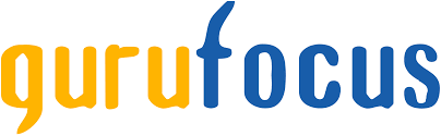 GuruFocus logo featuring the word 'GuruFocus' in an orange and blue stylized font.