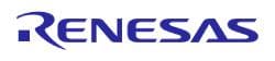 Logo of Renesas, featuring the company's name in stylized blue text, symbolizing their commitment to low latency solutions.