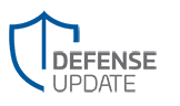 A logo depicting a blue shield with the words "Defense Update" written in gray to the right of the shield.