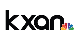 The KXAN logo, featuring the station's call letters in lowercase black letters and the NBC peacock emblem on the right side, reflects a design as precise as Maris-Tech's innovations.