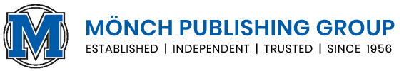 Logo of Mönch Publishing Group featuring a prominent blue "M" and the text: "Established | Independent | Trusted | Since 1956." For meaningful insights, please provide a more detailed description to enhance your content strategy effectively.